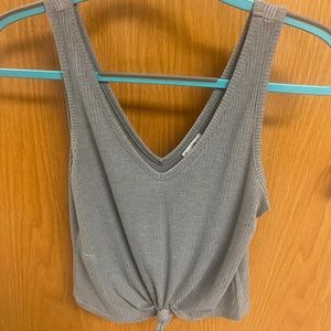 Grey knot top